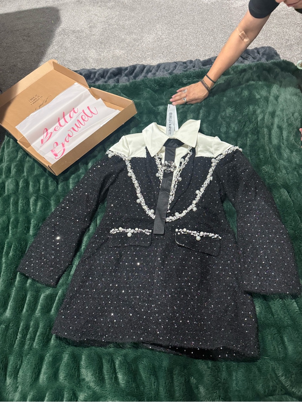 Bella Barnett tuxedo dress